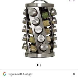 Rotating Spice Rack with Jars